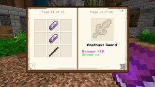 Screenshot of the Minecraft Bedrock Marketplace product Amethyst Tools created by Street Studios.