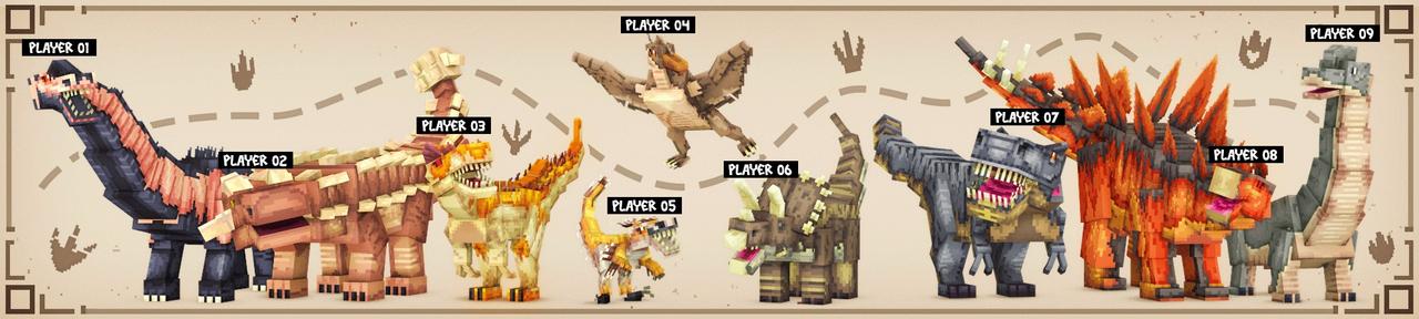 Panorama of the Minecraft Bedrock Marketplace product Be A Dinosaur! created by Street Studios.