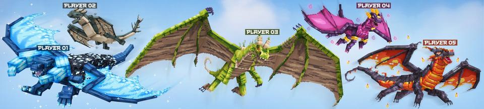 Panorama of the Minecraft Bedrock Marketplace product Be A Dragon created by Street Studios.