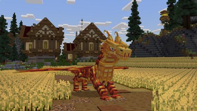 Screenshot of the Minecraft Bedrock Marketplace product Be A Dragon created by Street Studios.