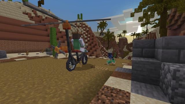 Screenshot of the Minecraft Bedrock Marketplace product Bike Hills created by Street Studios.