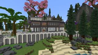 Screenshot of the Minecraft Bedrock Marketplace product Billionaire Mansion created by Street Studios.
