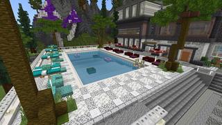 Screenshot of the Minecraft Bedrock Marketplace product Billionaire Mansion created by Street Studios.