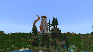 Screenshot of the Minecraft Bedrock Marketplace product Cat House Village created by Street Studios.