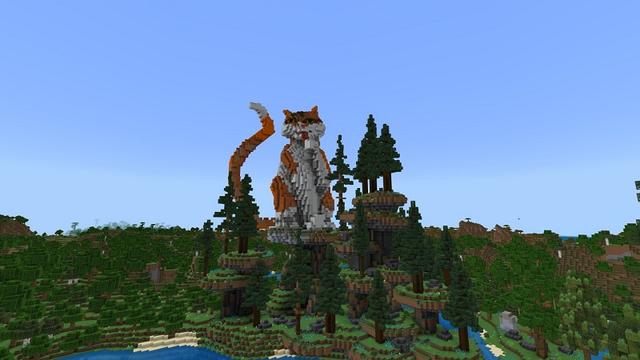 Screenshot of the Minecraft Bedrock Marketplace product Cat House Village created by Street Studios.