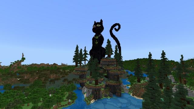 Screenshot of the Minecraft Bedrock Marketplace product Cat House Village created by Street Studios.