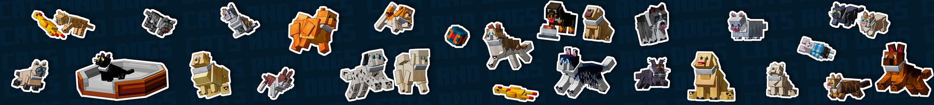 Panorama of the Minecraft Bedrock Marketplace product Cats And Dogs Add-On! created by Street Studios.