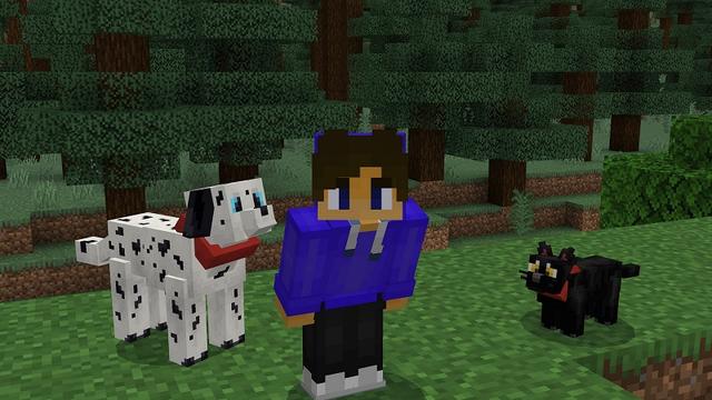 Screenshot of the Minecraft Bedrock Marketplace product Cats And Dogs Add-On! created by Street Studios.