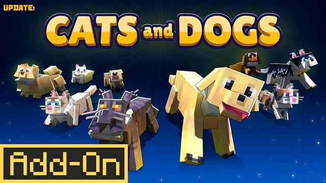Thumbnail of the Minecraft Bedrock Marketplace product Cats And Dogs Add-On! created by Street Studios.