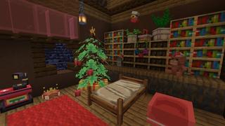 Screenshot of the Minecraft Bedrock Marketplace product Christmas Furniture created by Street Studios.