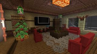 Screenshot of the Minecraft Bedrock Marketplace product Christmas Furniture created by Street Studios.