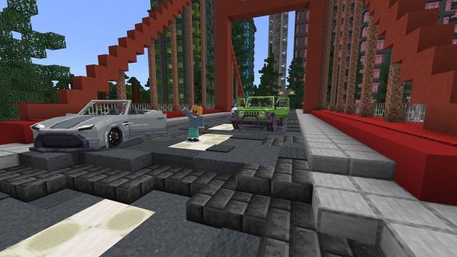 Screenshot of the Minecraft Bedrock Marketplace product Colorful City created by Street Studios.