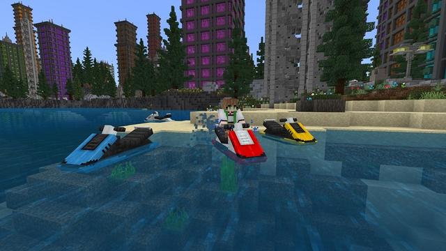 Screenshot of the Minecraft Bedrock Marketplace product Colorful City created by Street Studios.