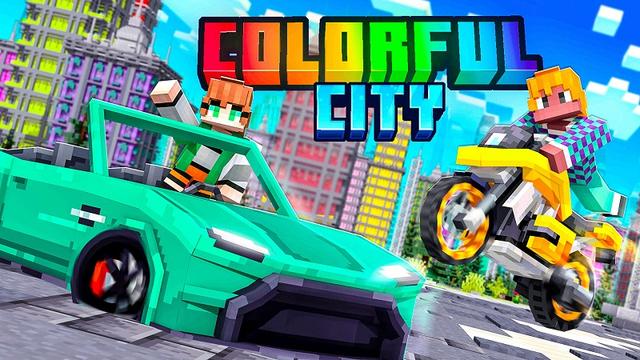 Thumbnail of the Minecraft Bedrock Marketplace product Colorful City created by Street Studios.