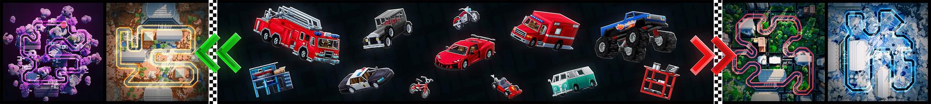 Panorama of the Minecraft Bedrock Marketplace product Crazy Racing created by Street Studios.