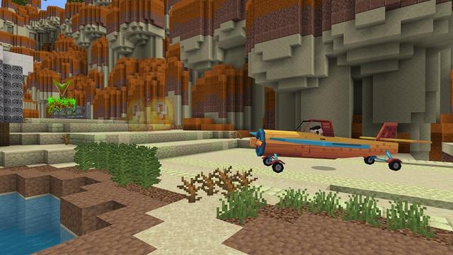 Screenshot of the Minecraft Bedrock Marketplace product Crazy Racing created by Street Studios.