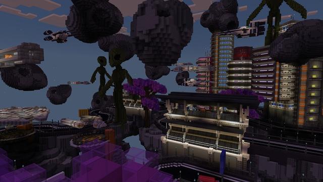 Screenshot of the Minecraft Bedrock Marketplace product Crazy Racing created by Street Studios.