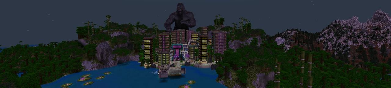 Panorama of the Minecraft Bedrock Marketplace product Cyber Jungle created by Street Studios.