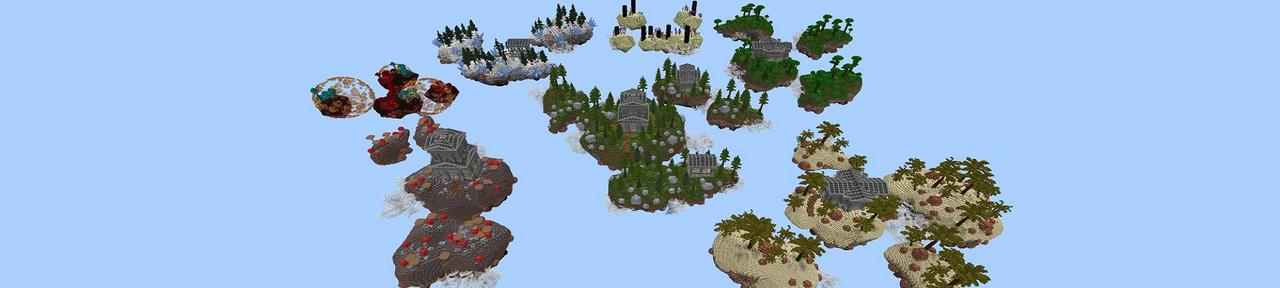 Panorama of the Minecraft Bedrock Marketplace product Dinosaur Skyblock created by Street Studios.