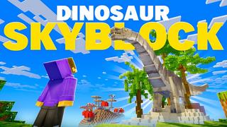 Thumbnail of the Minecraft Bedrock Marketplace product Dinosaur Skyblock created by Street Studios.