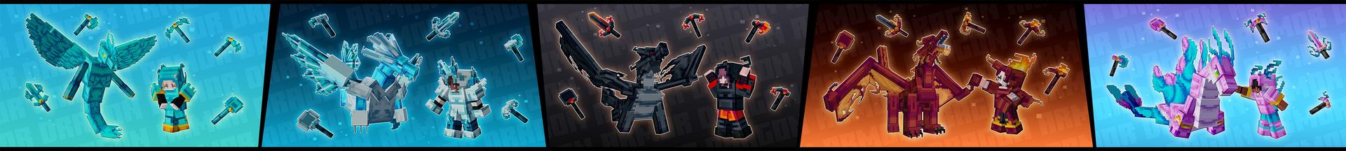 Panorama of the Minecraft Bedrock Marketplace product Dragon Armor created by Street Studios.