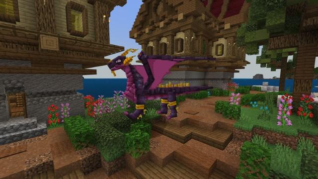 Screenshot of the Minecraft Bedrock Marketplace product Dragon Island created by Street Studios.
