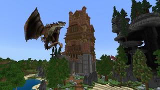 Screenshot of the Minecraft Bedrock Marketplace product Dragon Tower created by Street Studios.