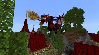 Screenshot of the Minecraft Bedrock Marketplace product Dragon Village created by Street Studios.