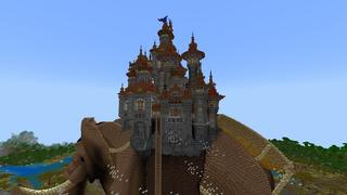 Screenshot of the Minecraft Bedrock Marketplace product Elephant Castle created by Street Studios.