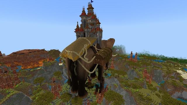 Screenshot of the Minecraft Bedrock Marketplace product Elephant Castle created by Street Studios.