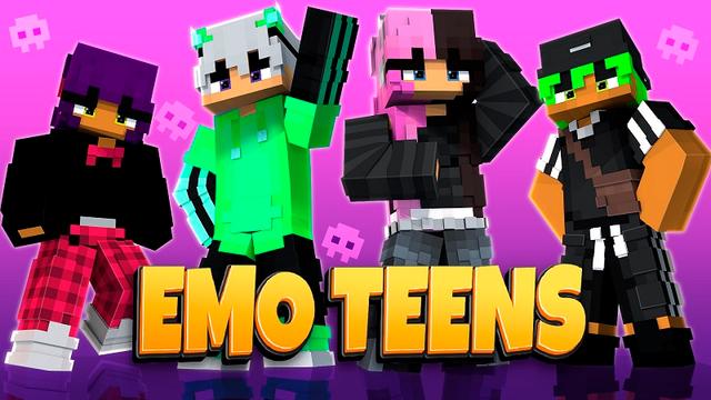 Thumbnail of the Minecraft Bedrock Marketplace product Emo Teens created by Street Studios.