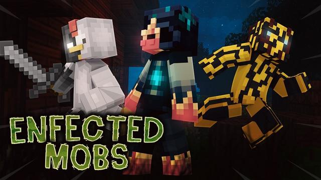 Thumbnail of the Minecraft Bedrock Marketplace product Enfected Mobs created by Street Studios.