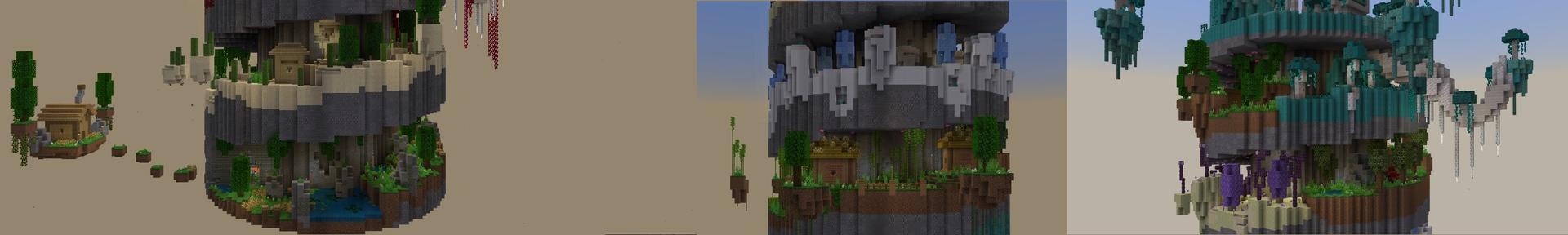 Panorama of the Minecraft Bedrock Marketplace product Find The Button: Spiral created by Street Studios.