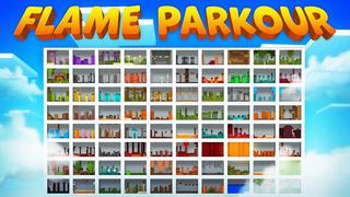 Thumbnail of the Minecraft Bedrock Marketplace product Flame Parkour created by Street Studios.