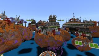 Screenshot of the Minecraft Bedrock Marketplace product Flying Alien Base created by Street Studios.