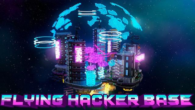 Thumbnail of the Minecraft Bedrock Marketplace product Flying Hacker Base created by Street Studios.