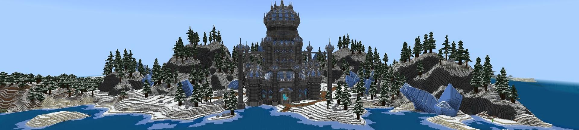 Panorama of the Minecraft Bedrock Marketplace product Freeze Palace created by Street Studios.