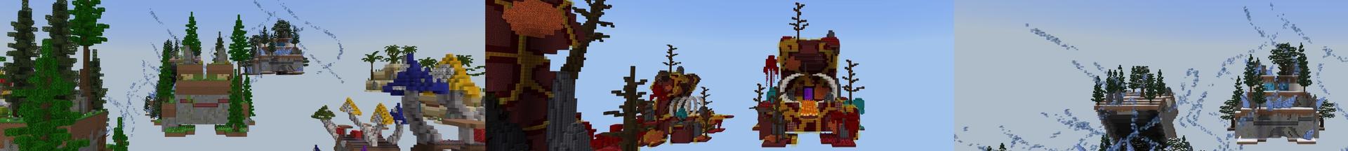 Panorama of the Minecraft Bedrock Marketplace product Frog Skyblock created by Street Studios.