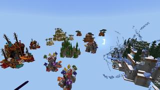 Screenshot of the Minecraft Bedrock Marketplace product Skyblock de la grenouille created by Street Studios.