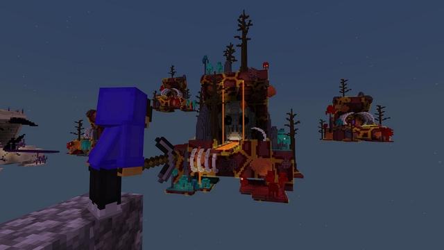 Screenshot of the Minecraft Bedrock Marketplace product Frog Skyblock created by Street Studios.