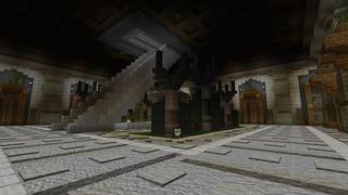 Screenshot of the Minecraft Bedrock Marketplace product Frog Temple created by Street Studios.