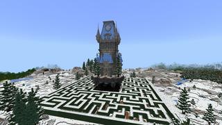 Screenshot of the Minecraft Bedrock Marketplace product Frozen Maze created by Street Studios.