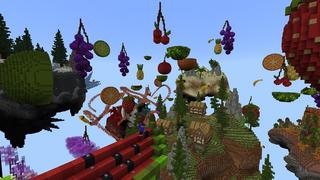Screenshot of the Minecraft Bedrock Marketplace product Fruits Skyblock created by Street Studios.
