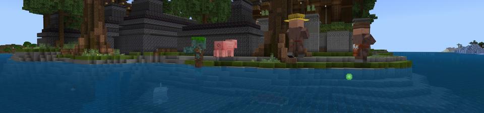Panorama of the Minecraft Bedrock Marketplace product Giant Mobs created by Street Studios.