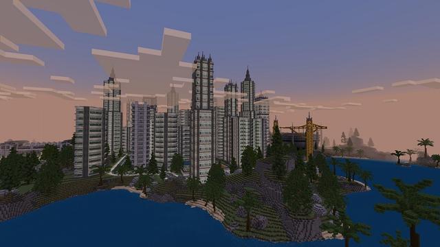 Screenshot of the Minecraft Bedrock Marketplace product Green Town created by Street Studios.