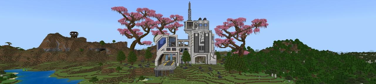 Panorama of the Minecraft Bedrock Marketplace product Hacker Base created by Street Studios.