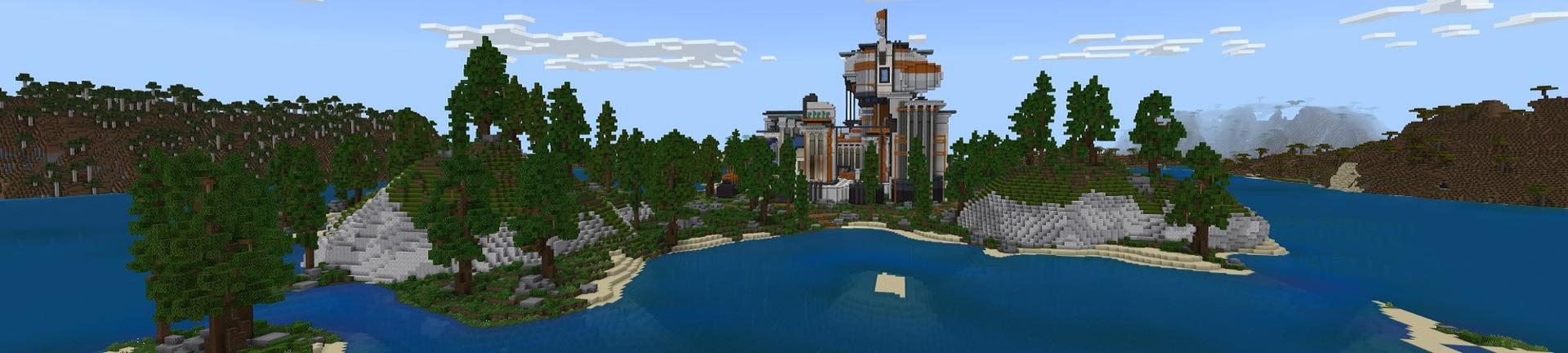 Panorama of the Minecraft Bedrock Marketplace product Hacker Factory created by Street Studios.
