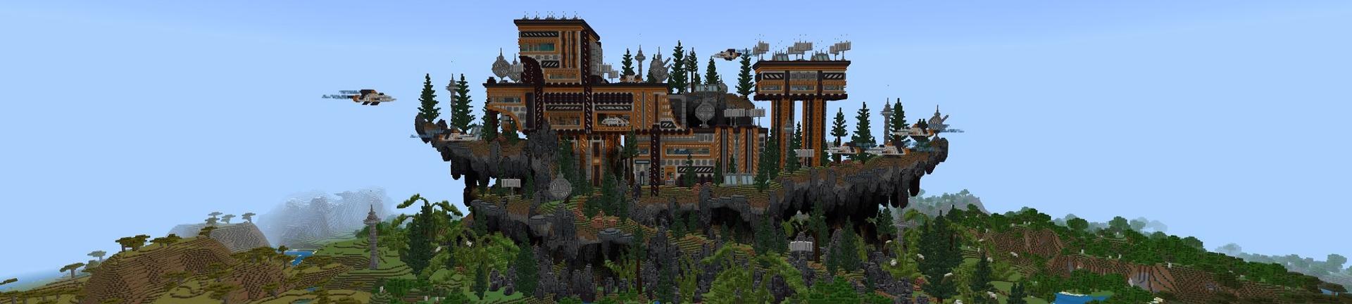 Panorama of the Minecraft Bedrock Marketplace product Hacker Station created by Street Studios.