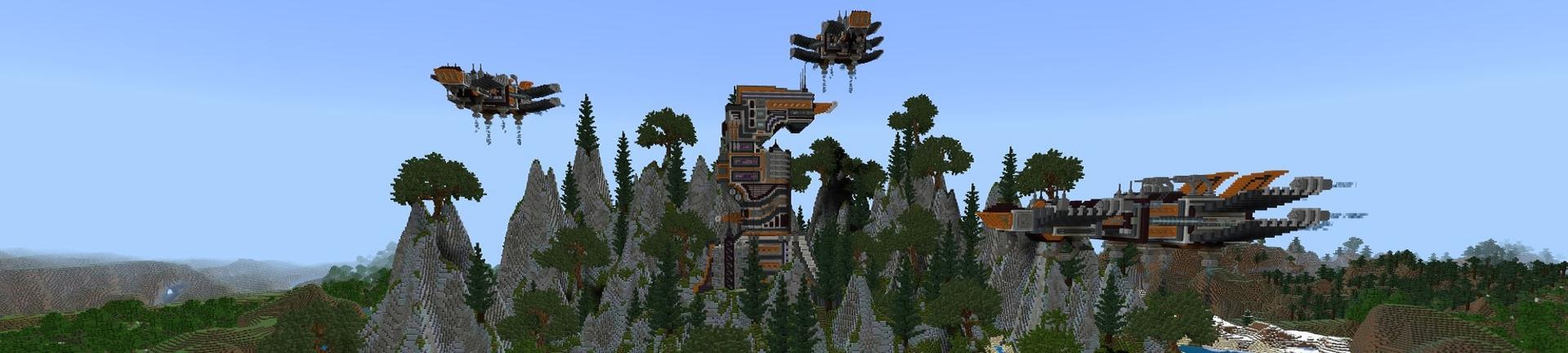 Panorama of the Minecraft Bedrock Marketplace product Hacker Tower created by Street Studios.