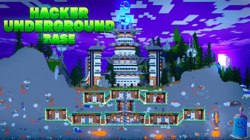 Hacker Underground Base by Street Studios | CHUNK - Minecraft Bedrock ...